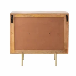 Vitrine<Made in Meubles Vitrine arrondie en bois de manguier Maria