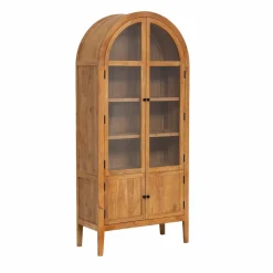 Vitrine<Made in Meubles Vitrine en bois d'acacia 4 portes Jo