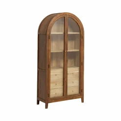 Vitrine<Made in Meubles Vitrine en bois d'acacia Néven