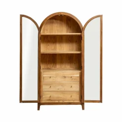 Vitrine<Made in Meubles Vitrine en bois d'acacia Néven