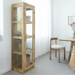 Vitrine<Made in Meubles Vitrine en bois de manguier Juliet