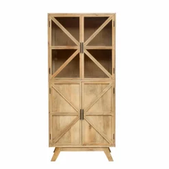 Vitrine<Made in Meubles Vitrine en bois de manguier Thalia