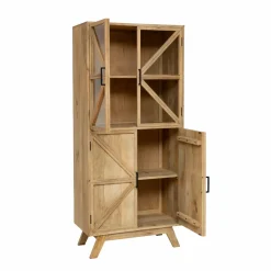 Vitrine<Made in Meubles Vitrine en bois de manguier Thalia