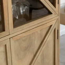 Vitrine<Made in Meubles Vitrine en bois de manguier Thalia