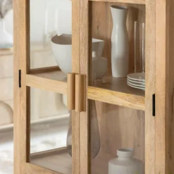 Vitrine<Made in Meubles Vitrine en bois de manguier Amaris