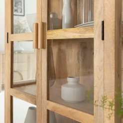 Vitrine<Made in Meubles Vitrine en bois de manguier Amaris