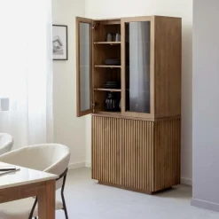 Vitrine<Made in Meubles Vitrine en bois de manguier Betty