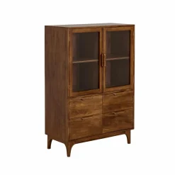 Vitrine|Meuble De Rangement<Made in Meubles Vitrine en bois de manguier Remick