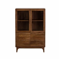 Vitrine|Meuble De Rangement<Made in Meubles Vitrine en bois de manguier Remick