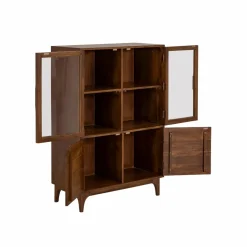 Vitrine|Meuble De Rangement<Made in Meubles Vitrine en bois de manguier Remick