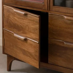 Vitrine|Meuble De Rangement<Made in Meubles Vitrine en bois de manguier Remick