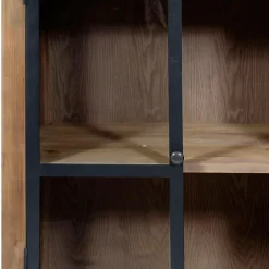 Vitrine<Made in Meubles Vitrine en bois recyclé et métal Garance