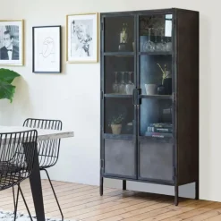 Vitrine<Made in Meubles Vitrine haute en métal Locker